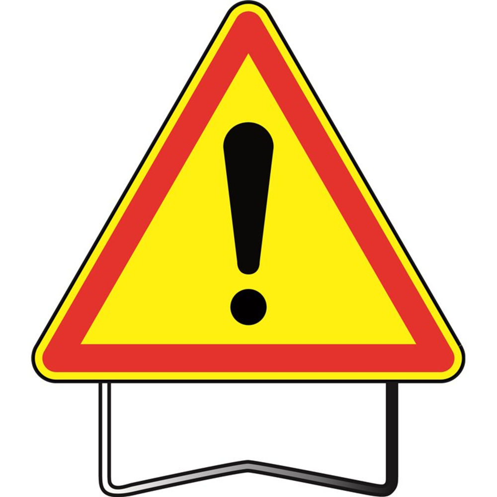 PANNEAU DE SIGNALISATION AK14 1000 CLASSE T1 DANGER NADIA SIGNALISATION - 1000375