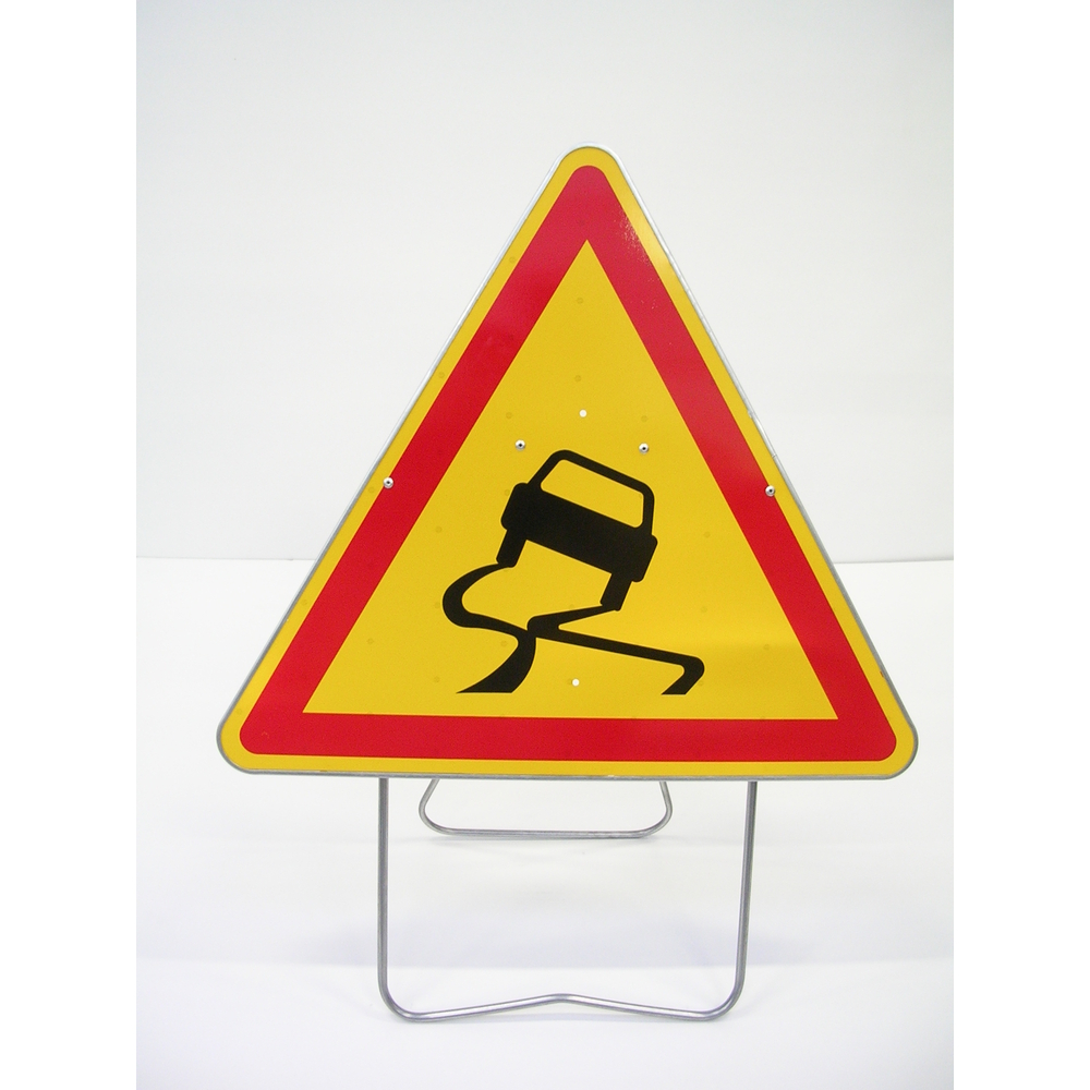 Panneau de signalisation NADIA SIGNALISATION AK4 chaussée glissante 1000m - 201210