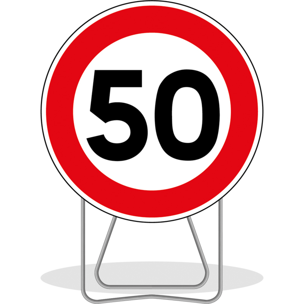 PANNEAU DE SIGNALISATION BK14 LIMITATION 50KM/H 850MM T1 NADIA SIGNALISATION N002BK1450850CLT1