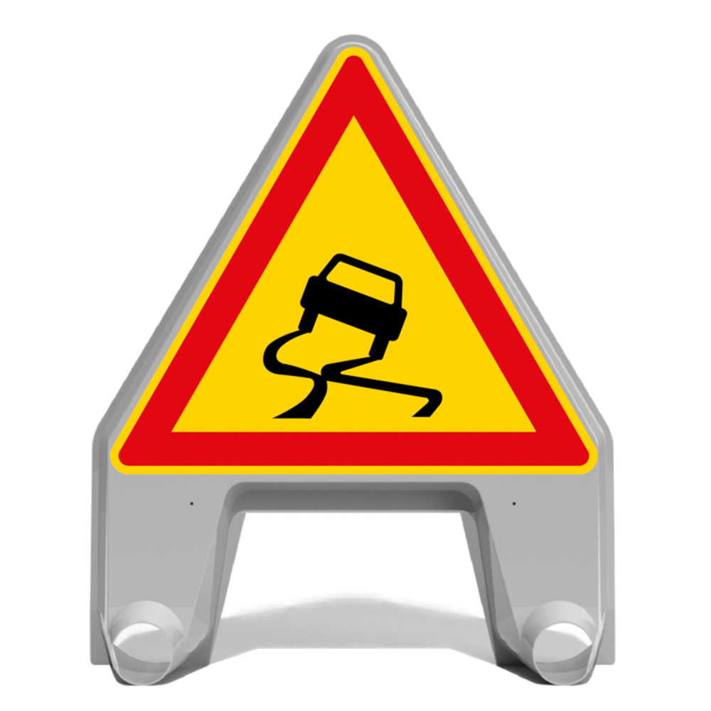 PANNEAU DE SIGNALISATION MISTRAL AK4 CHAUSSEE GLISSANTE 1000MM T1 NADIA SIGNALISATION N002201705