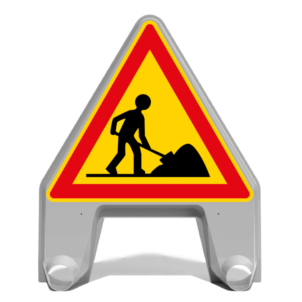 PANNEAU DE SIGNALISATION MISTRAL AK5 TRAVAUX 1000MM T1 NADIA SIGNALISATION N002AK51000MI