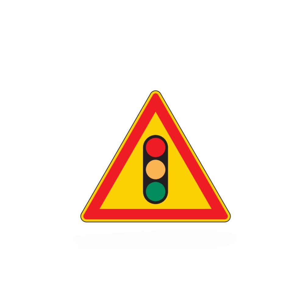 PANNEAU AK17 FEUX TRICOLORES 700MM T1 PS - NADIA SIGNALISATION - 1001457