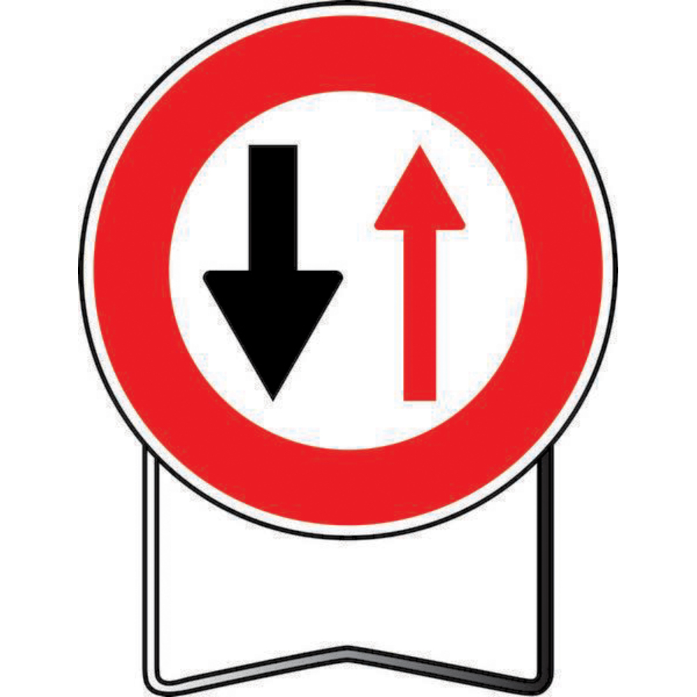PANNEAU DE SIGNALISATION BK18 850MM SENS INTERDIT NADIA SIGNALISATION- N002BK1850CLT1PS