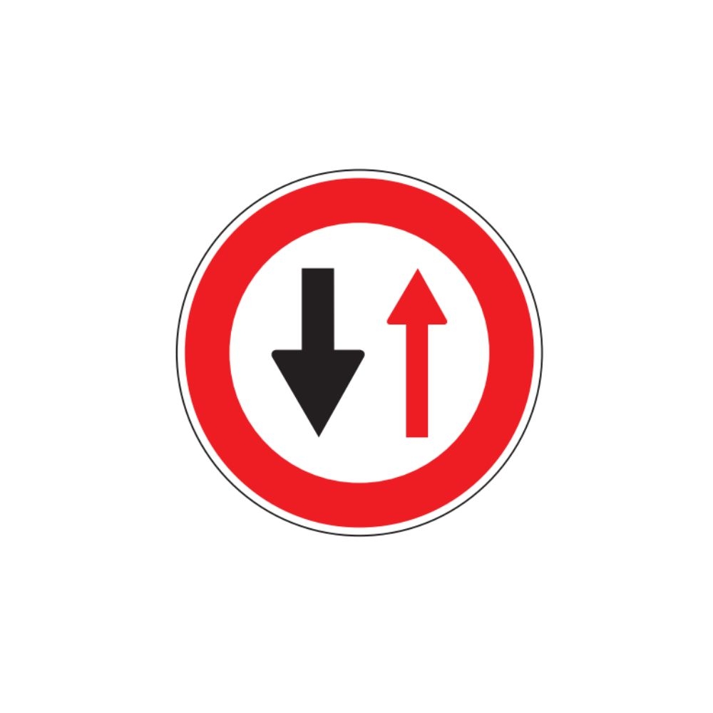 PANNEAU Cl1BK15 'ALTERNAT' 650MM T1 PRIO - NADIA SIGNALISATION - 1003277