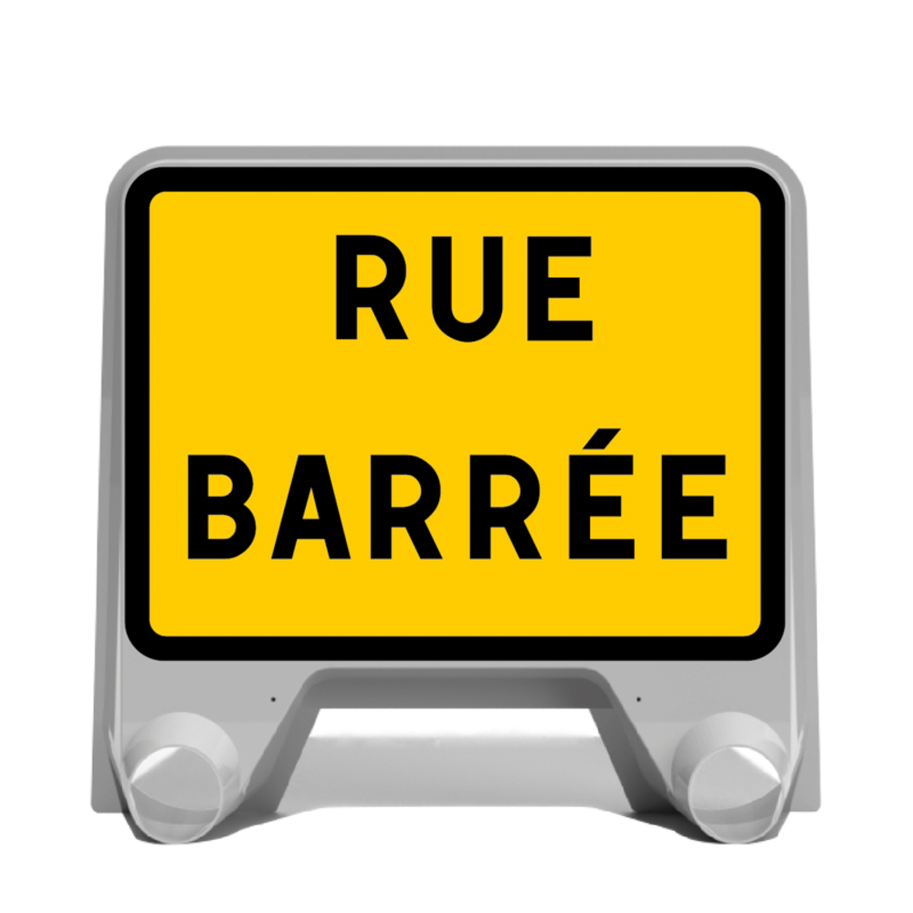 PANNEAU DE SIGNALISATION MISTRAL KC1 RUE BARREE 800MM T1 NADIA SIGNALISATION N002201903