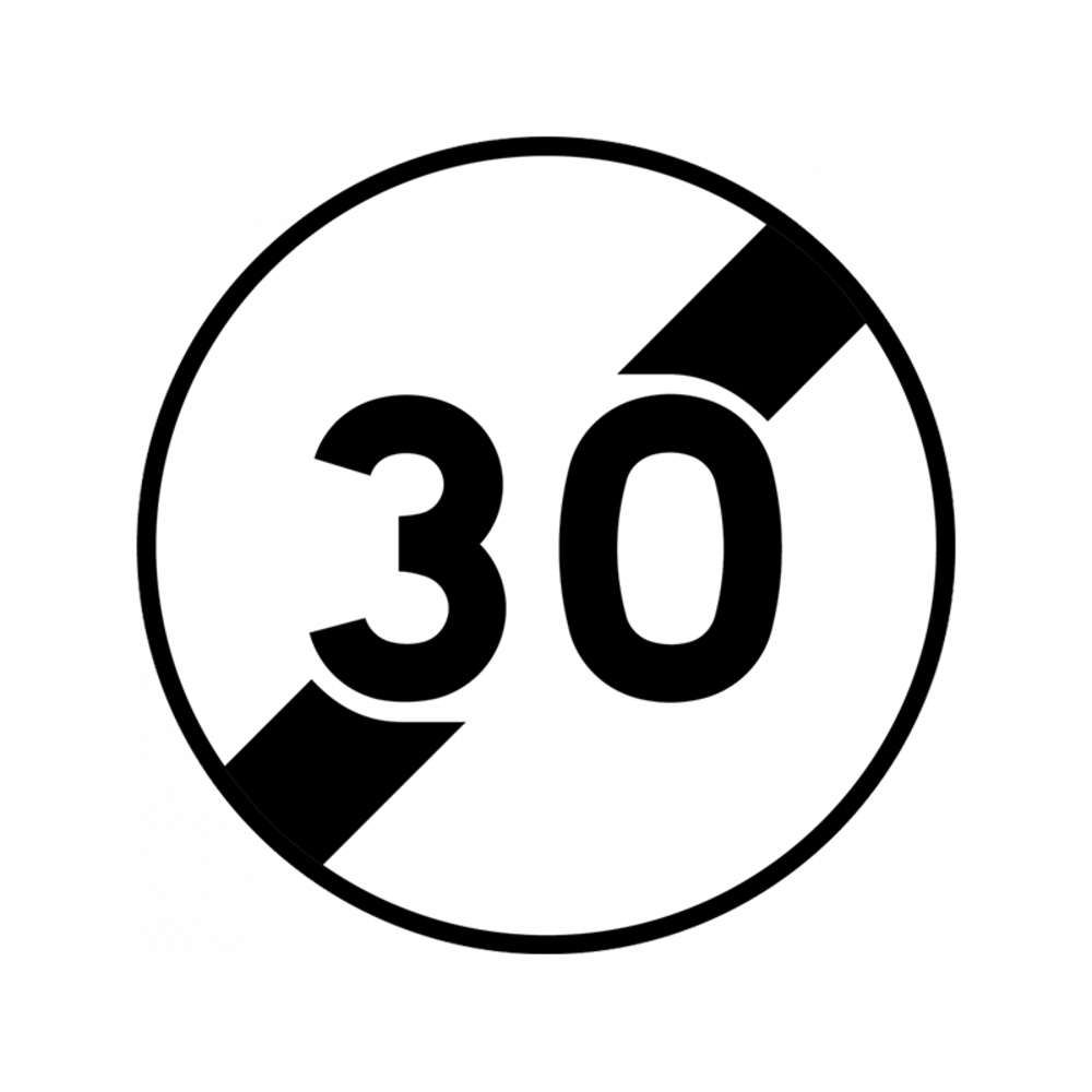 Panneau 850 mm PS BK33 Vitesse 30km CL1 - NADIA SIGNALISATION - 1008494