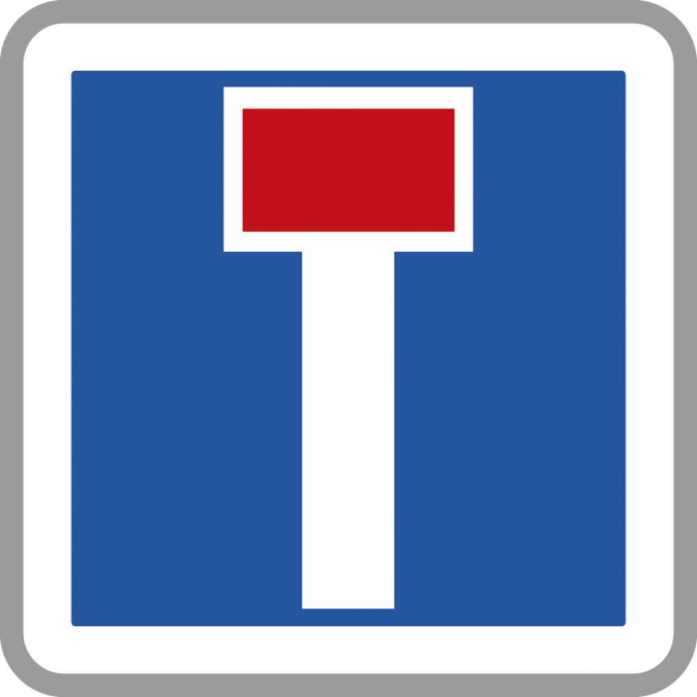 Panneau carré Impasse 500 Ecolign C13a cl1 - NADIA SIGNALISATION - 1011029