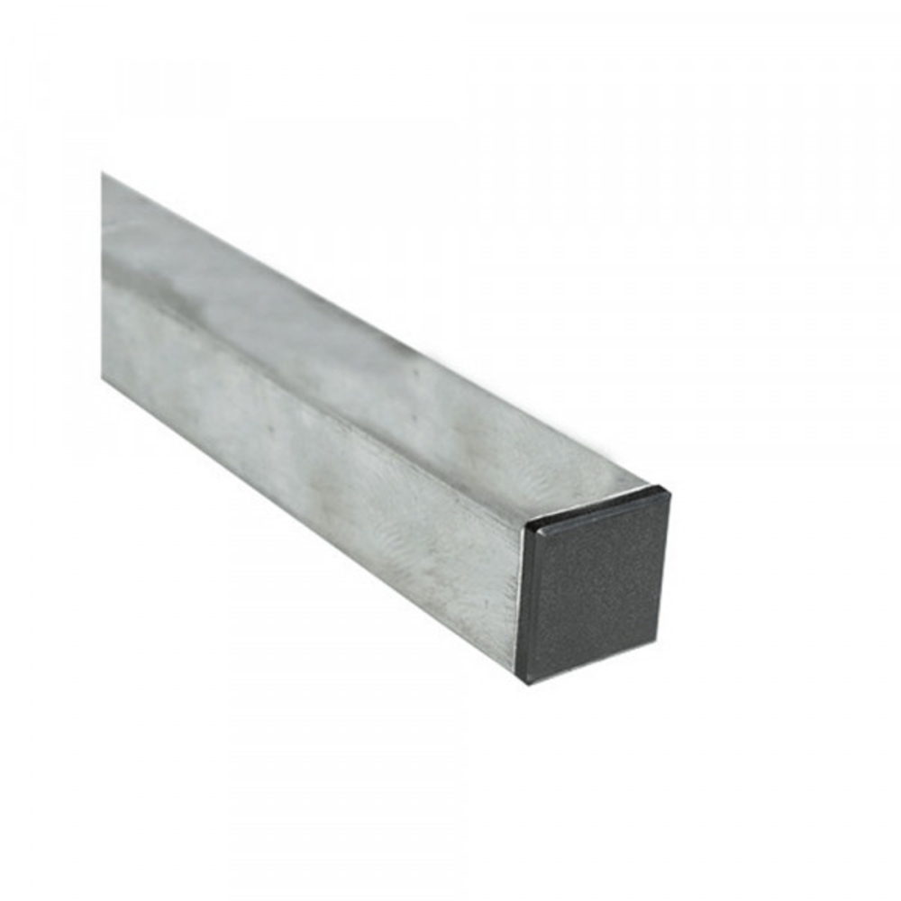 POTEAU 40X40 L3M GALVA AVEC OBTURATEUR - PPOT4040GAL3M