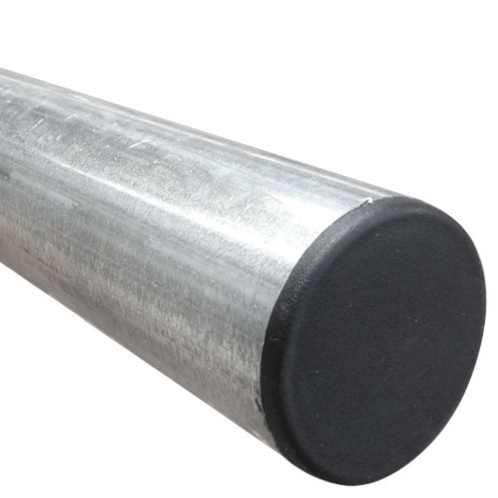 POTEAU D60 GALVA AVEC OBTURATEUR 3M - PPOT60GAL3M