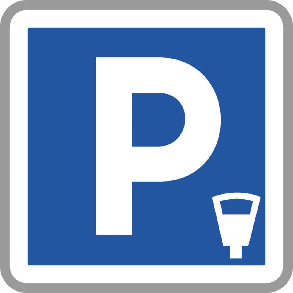 Panneau carré stationnement payant 350 Ecolign C1c cl1 - NADIA SIGNALISATION - CAR350E1C1c