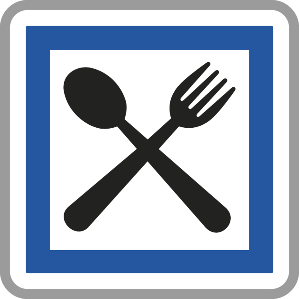 Panneau carré restaurant ouvert 7j/7 350 Ecolign CE16 cl1 - NADIA SIGNALISATION - CAR350E1CE16