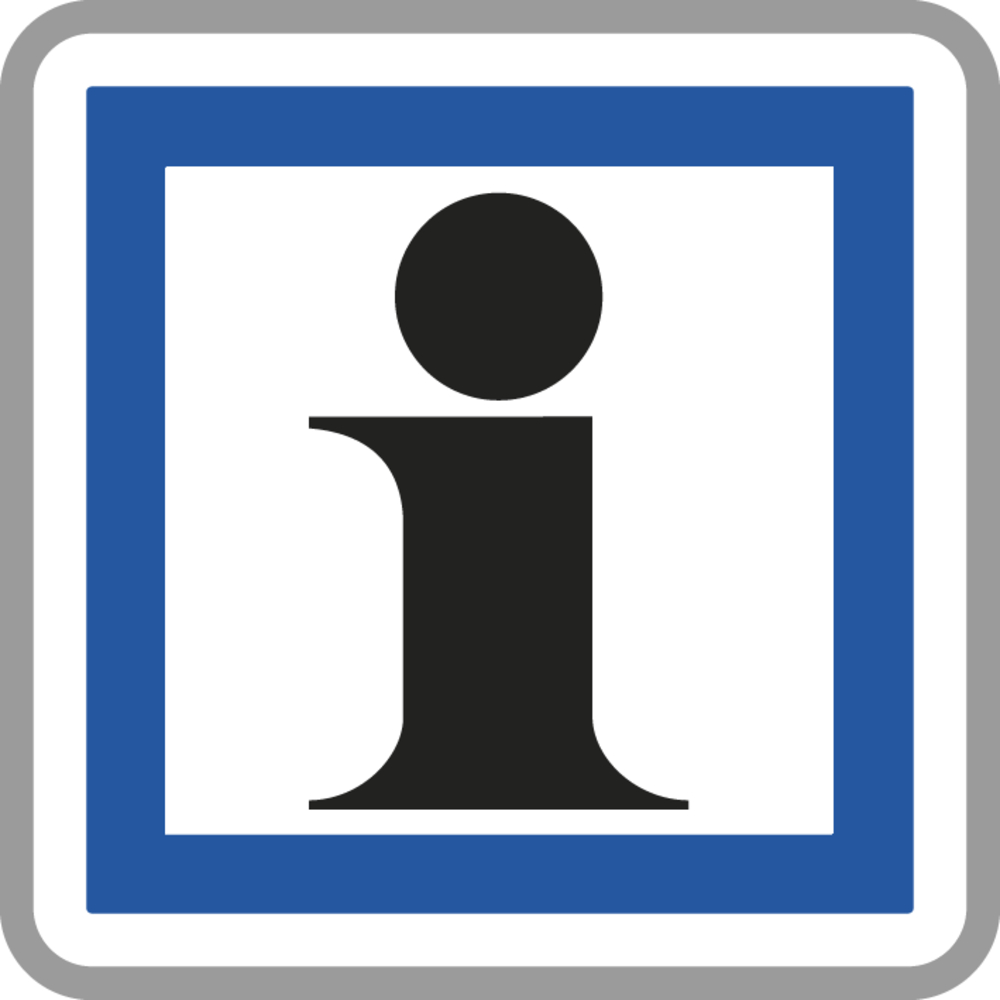 Panneau carré Informations services touristiques 350 Ecolign CE3a cl2 - NADIA SIGNALISATION - CAR350E2CE3a