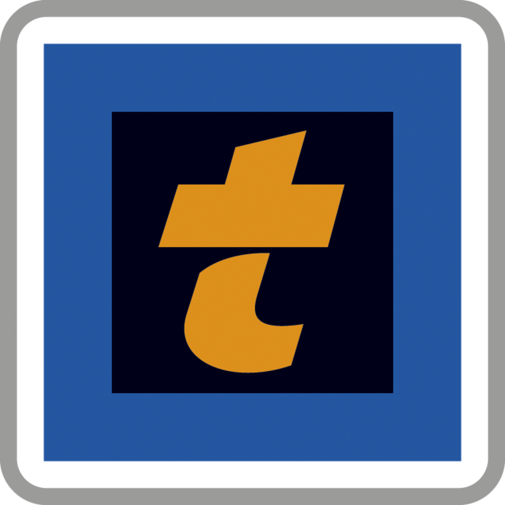 Panneau carré télépéage abonnement 500 Ecolign C64dex2 cl1 - NADIA SIGNALISATION - CAR500E1C64dex2