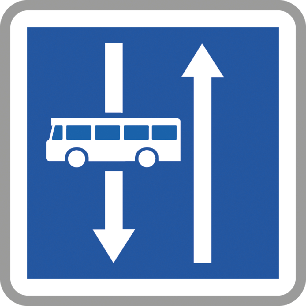 Panneau carré conditions de circulation voie 500 Ecolign C24aex4 cl2 - NADIA SIGNALISATION - CAR500E2C24aex4