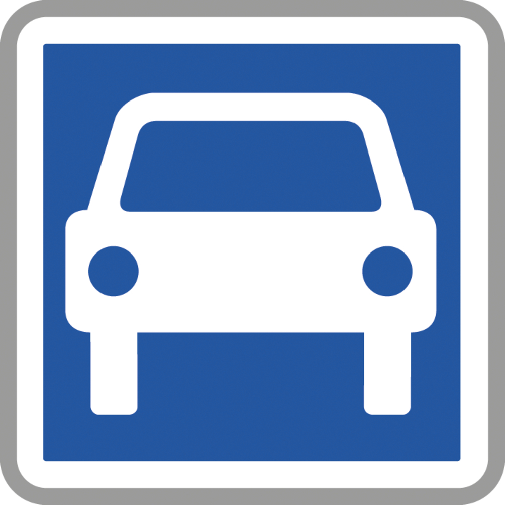 Panneau Carré Accès Routier Réglementé 700 Ecolign C107 cl1 - NADIA SIGNALISATION - CAR700E1C107