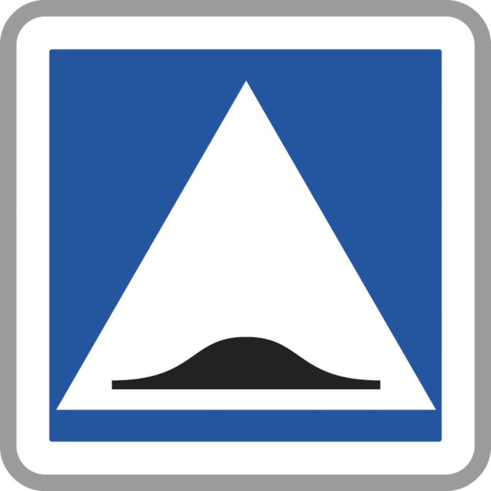 Panneau carré surélévation de chaussée 700 Ecolign C27 cl1 - NADIA SIGNALISATION - CAR700E1C27