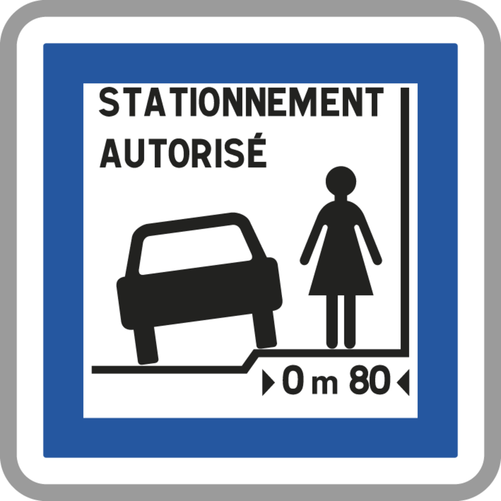 Panneau carré Installations ou services divers 700 ECOLIGN CE50n cl1 - NADIA SIGNALISATION - CAR700E1CE50n