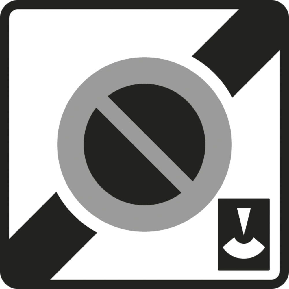 Panneau carré sortie de zone à stationnement limité 700 Ecolign B50c cl2 - NADIA SIGNALISATION - CAR700E2B50c