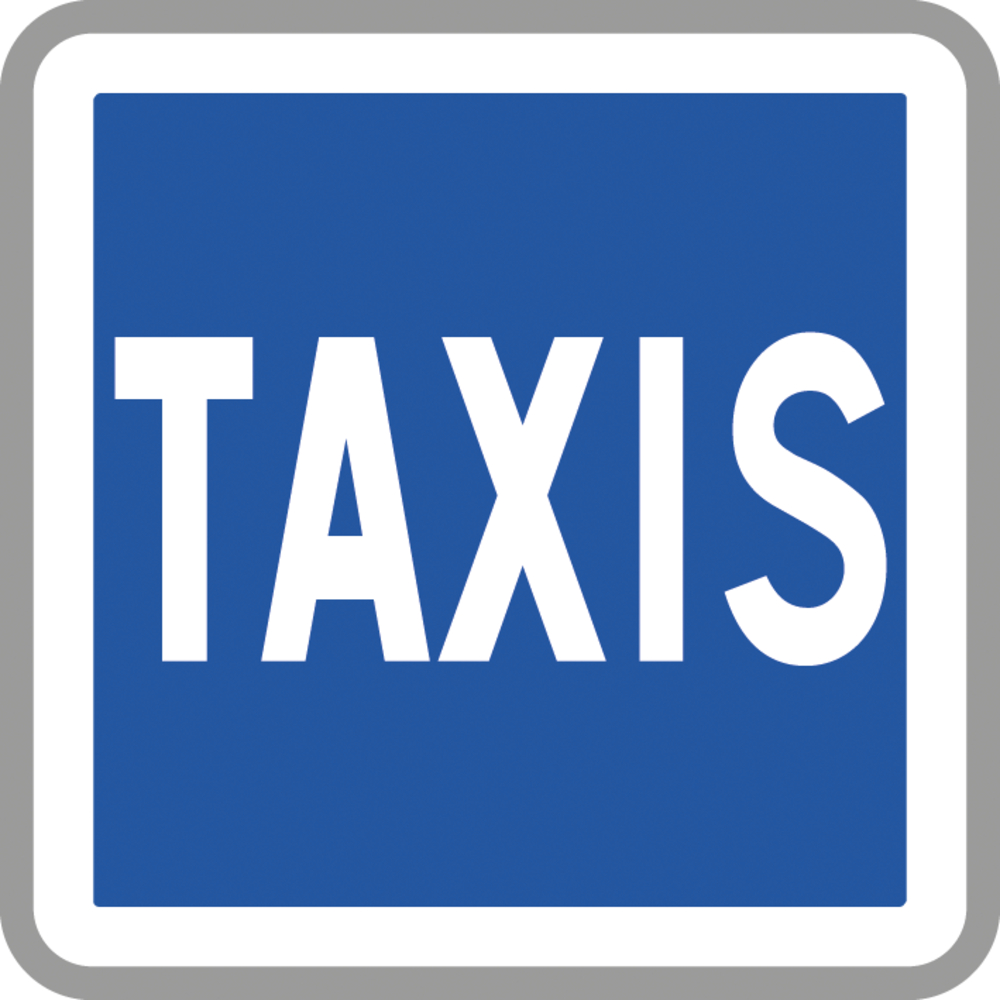 Panneau carré station taxis 700 Ecolign C5 cl2 - NADIA SIGNALISATION - CAR700E2C5