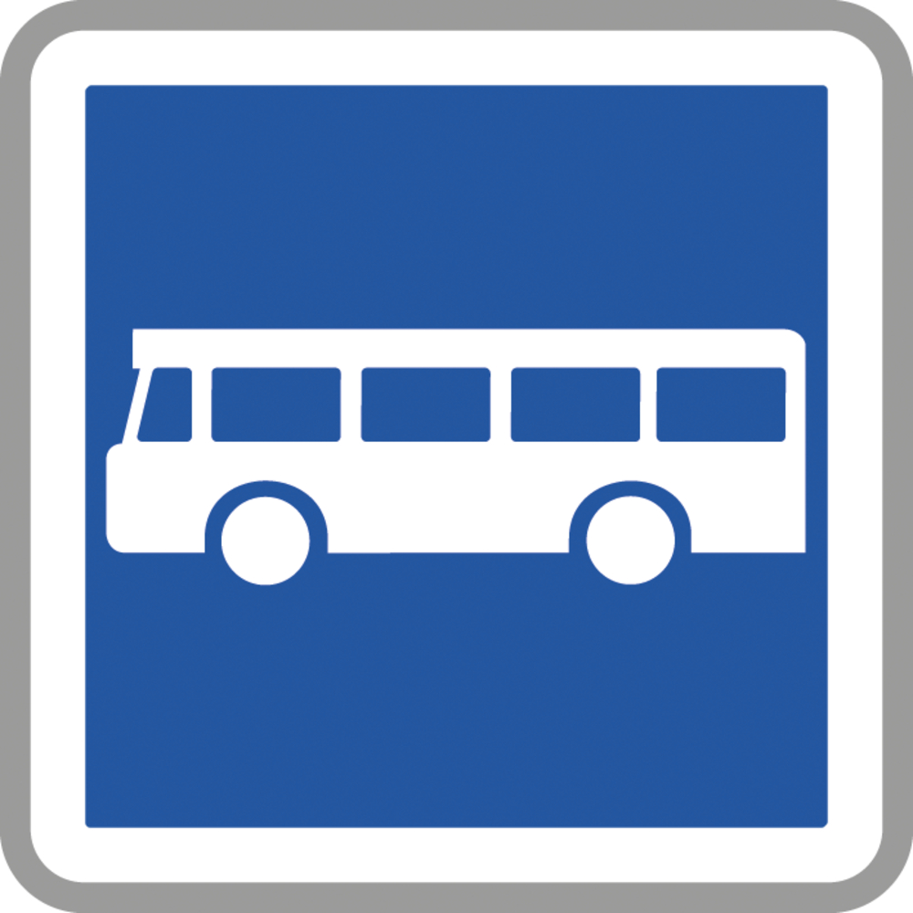 Panneau carré arrêt d'autobus signalisation 900 Ecolign C6 cl1 - NADIA SIGNALISATION - CAR900E1C6