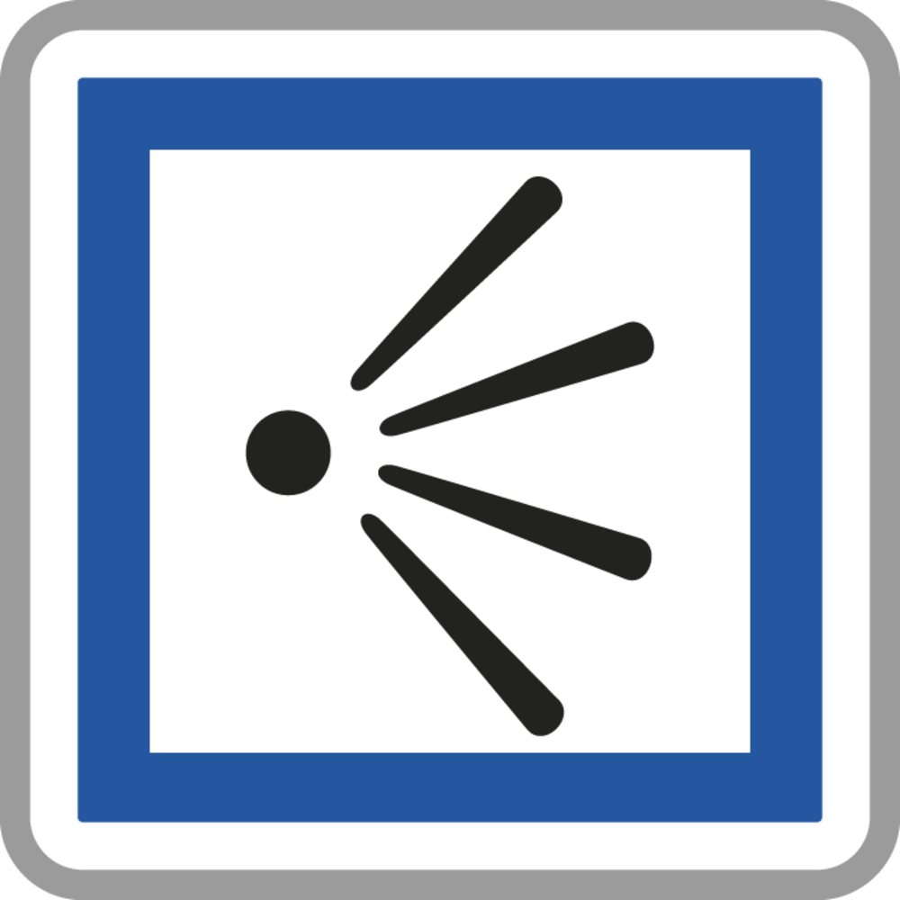 Panneau carré Point de vue 900 Ecolign CE21 cl1 - NADIA SIGNALISATION - CAR900E1CE21