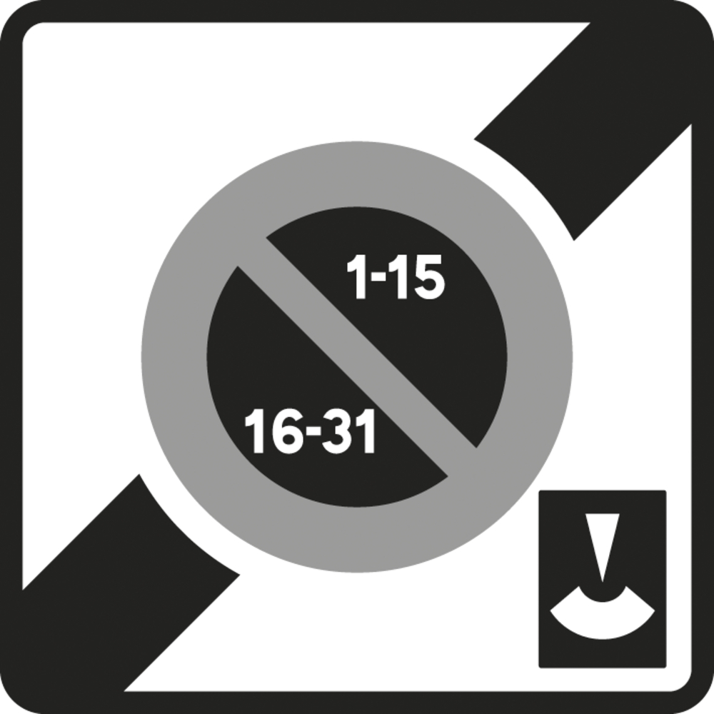 Panneau carré Sortie stationnement alternance Panneau disque 900 Ecolign B50e cl2 - NADIA SIGNALISATION - CAR900E2B50e