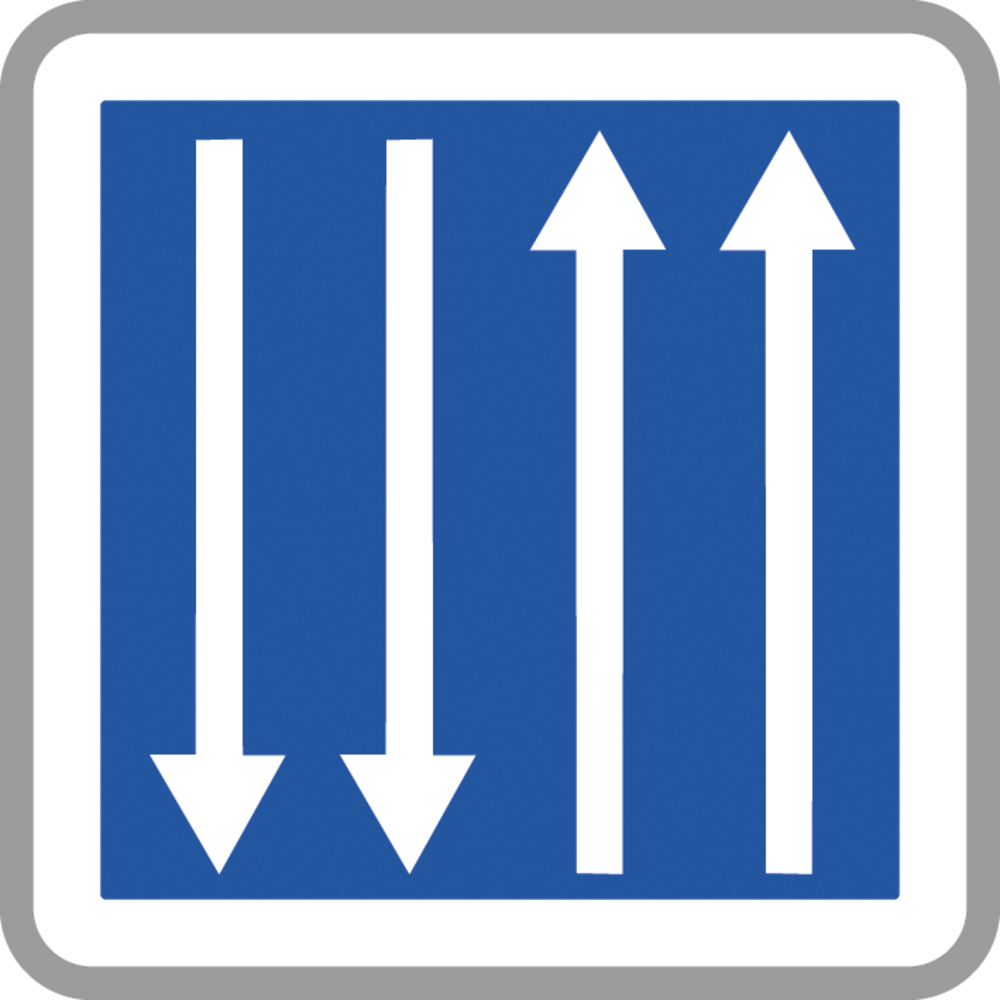 Panneau carré présignalisation dépassement 900 Ecolign C29a cl2 - NADIA SIGNALISATION - CAR900E2C29a