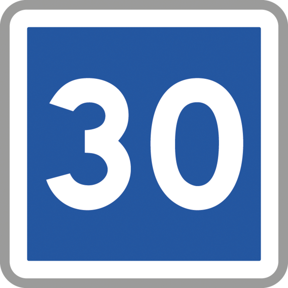 Panneau carré vitesse conseillée 900 Ecolign C4a cl2 - NADIA SIGNALISATION - CAR900E2C4a