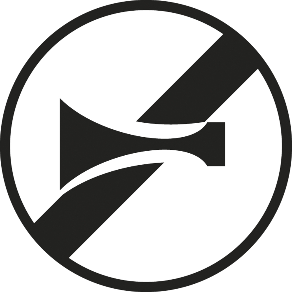 Panneau disque Fin d'interdiction usage avertisseur sonore 450 Ecolign B35 cl2 - NADIA SIGNALISATION - DIS450E2B35