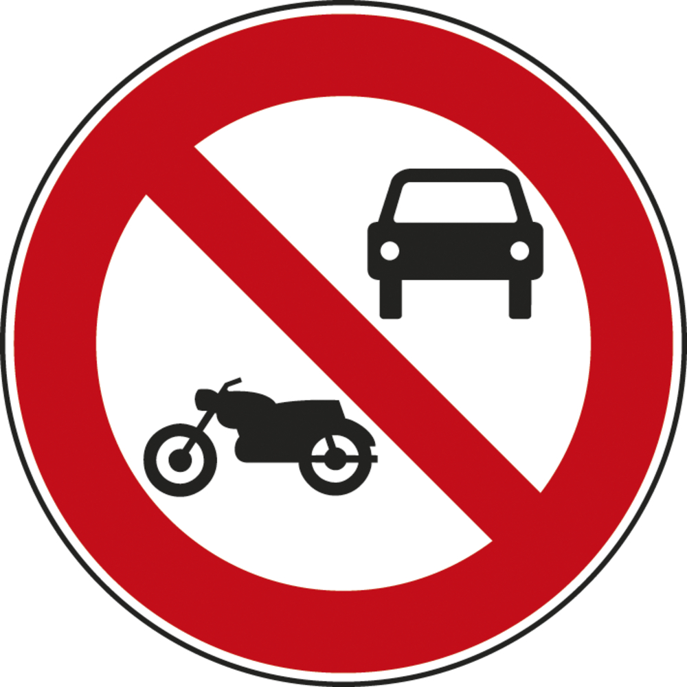 Panneau disque accès interdit véhicules à moteur sauf cyclomoteurs 850 B7a cl1 - NADIA SIGNALISATION - DIS850E1B7a