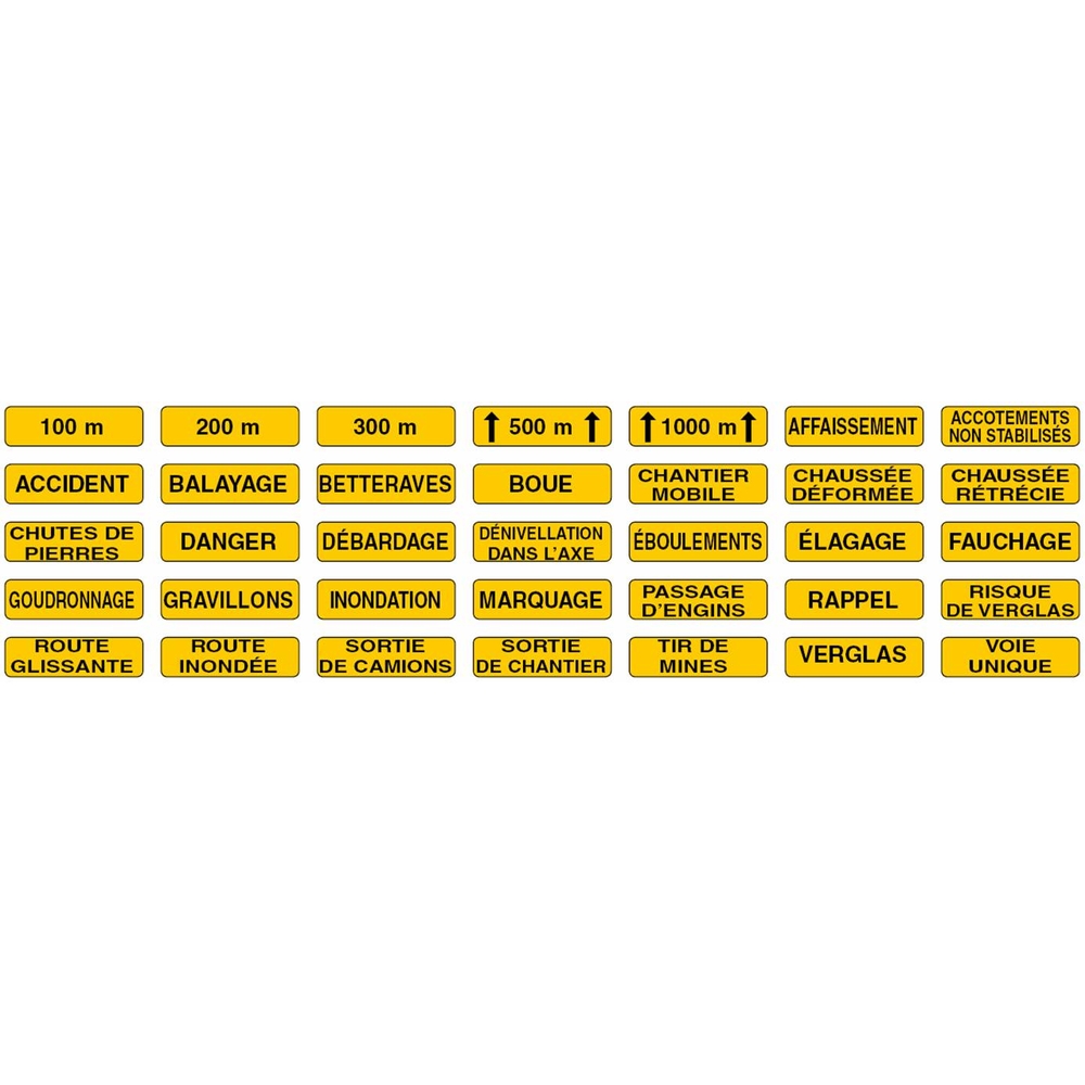 PANONCEAU POUR SIGNAUX NADIA SIGNALISATION DE TYPE KM9