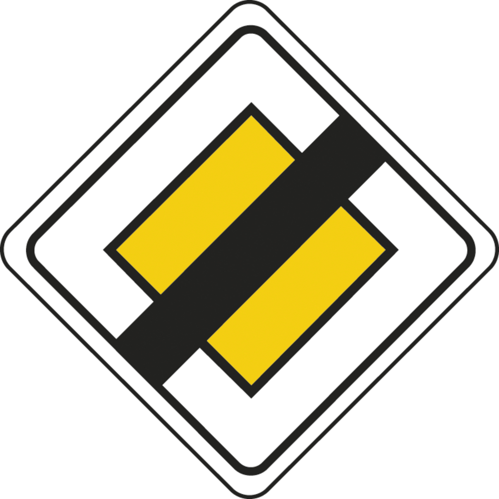 Panneau Losange Fin du caractère prioritaire 500 ECOLIGN AB7 cl1 - NADIA SIGNALISATION - PLOS500E1AB7
