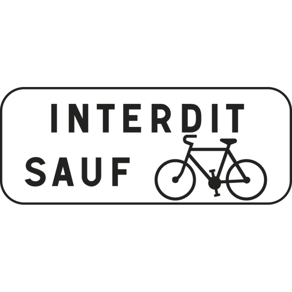 Panonceau indications diverses 500x200 M9v1 cl1 - NADIA SIGNALISATION - PNC500200E1M9v1