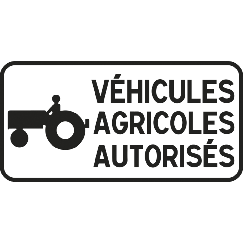 Panneau 500x350 Panonceau signalant dérogations ou prescriptions M11a cl2 - NADIA SIGNALISATION - PNC500350E2M11a