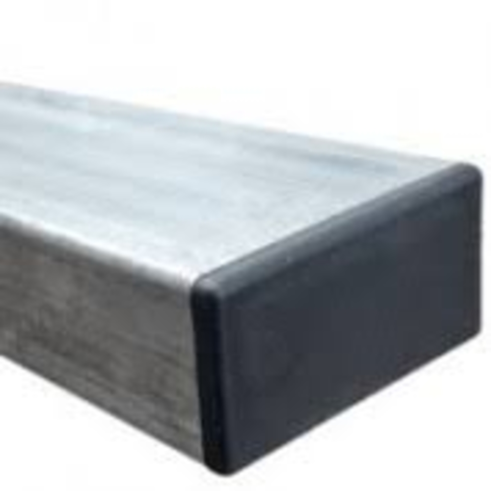 POTEAU 80X40 EP1,5MM GALVA 2,5M AVEC OBTURATEUR - PPOT804015GAL2.5M