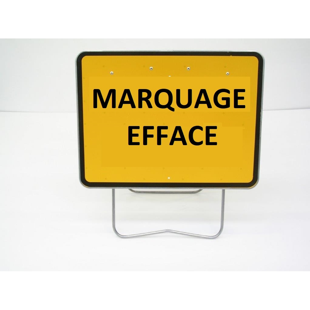 PANNEAU DE SIGNALISATION KC1 800X600 PS MARQUAGE EFFACE CL1 N002PREC800600GALPSC NADIA SIGNALISATION 