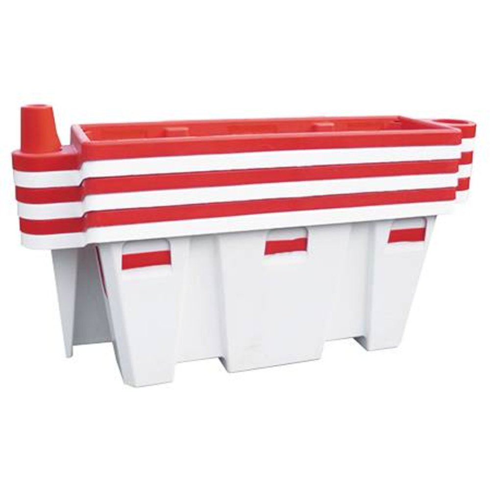 SEPARATEUR VOIE ROUGE ET BLANC NADIA EMPILABLE HAUTEUR 75CM - ( vendu à l'unité) 340107