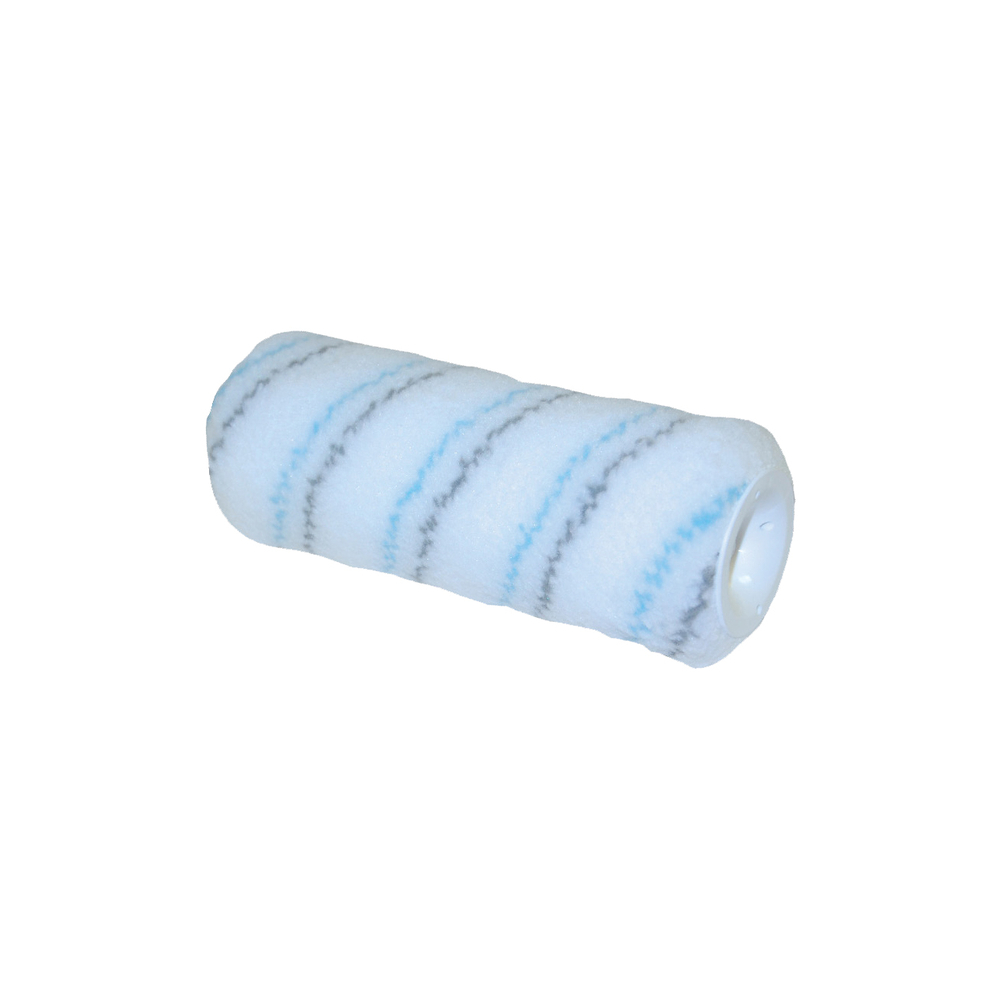 Manchon 250 mm polyester rayé gris et bleu texturé 13 mm - 3* - ROULOR - 033150