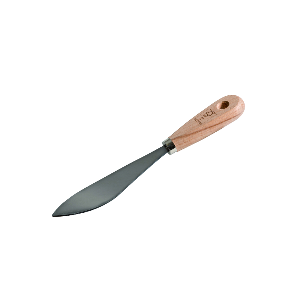 Couteau à mastiquer - Poignard courbe manche en bois FSC - NESPOLI - 101905