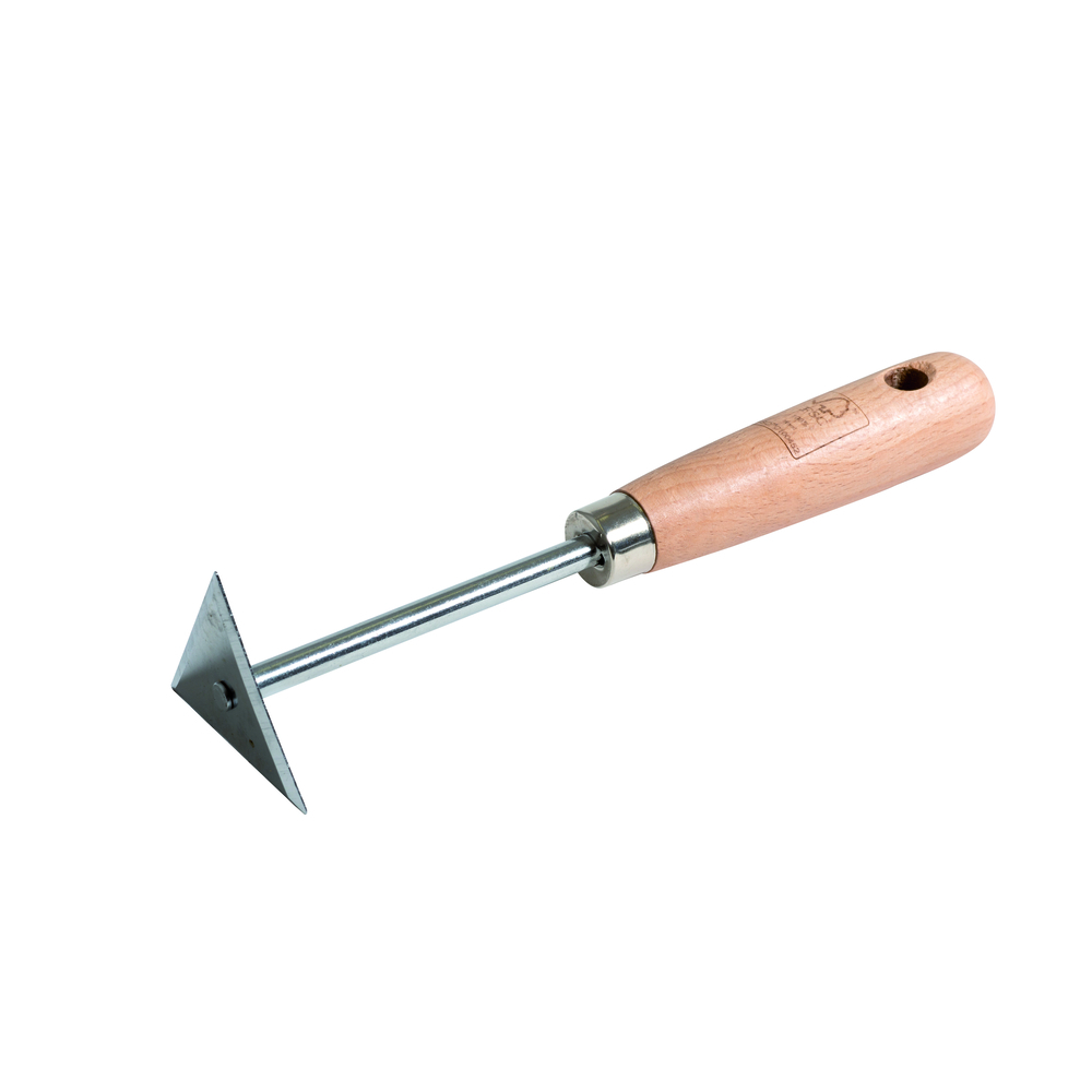 Grattoir triangulaire de 8 cm avec manche bois - NESPOLI - 136215