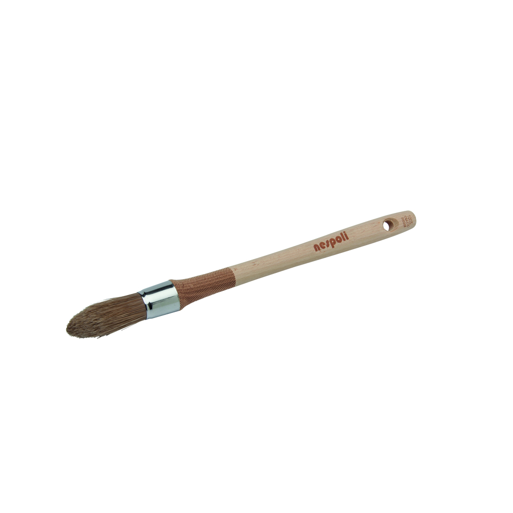 Brosse à réchampir spécial vernis & lasure n°3/0 en Fillpro manche bois - NESPOLI - 1740515