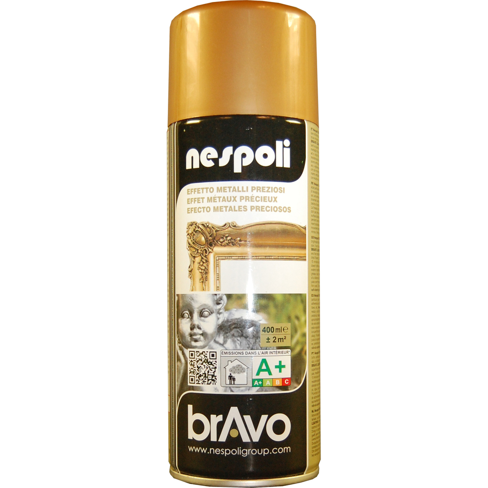 Aérosol de peinture alkyde à effet or antique 400 ml - NESPOLI - 180029