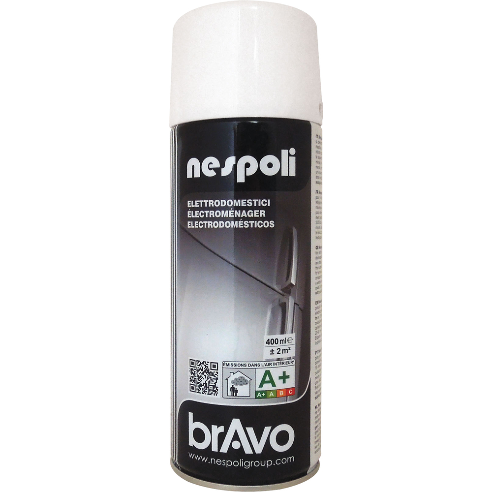 Aérosol de peinture acrylique spéciales électroménager couleur blanc 400 ml - NESPOLI - 180607
