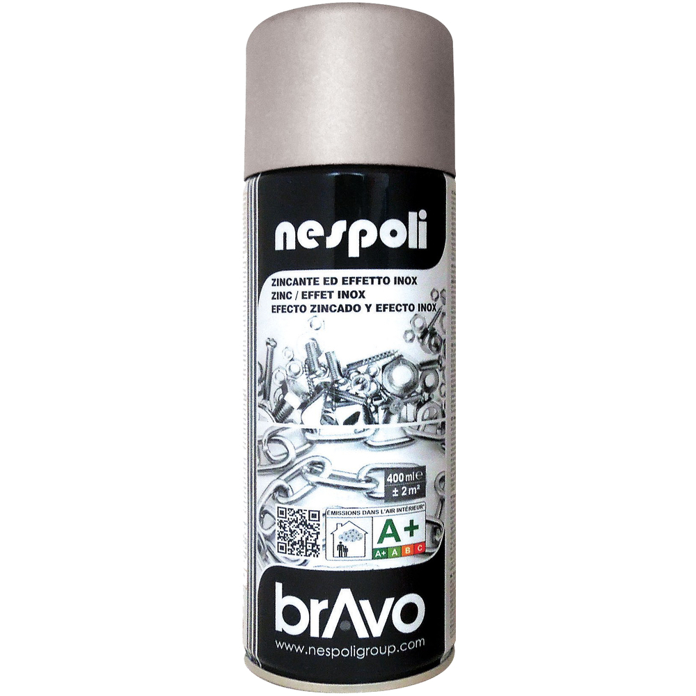 Aérosol de peinture de galvanisation à froid couleur zinc 400 ml - NESPOLI - 182012