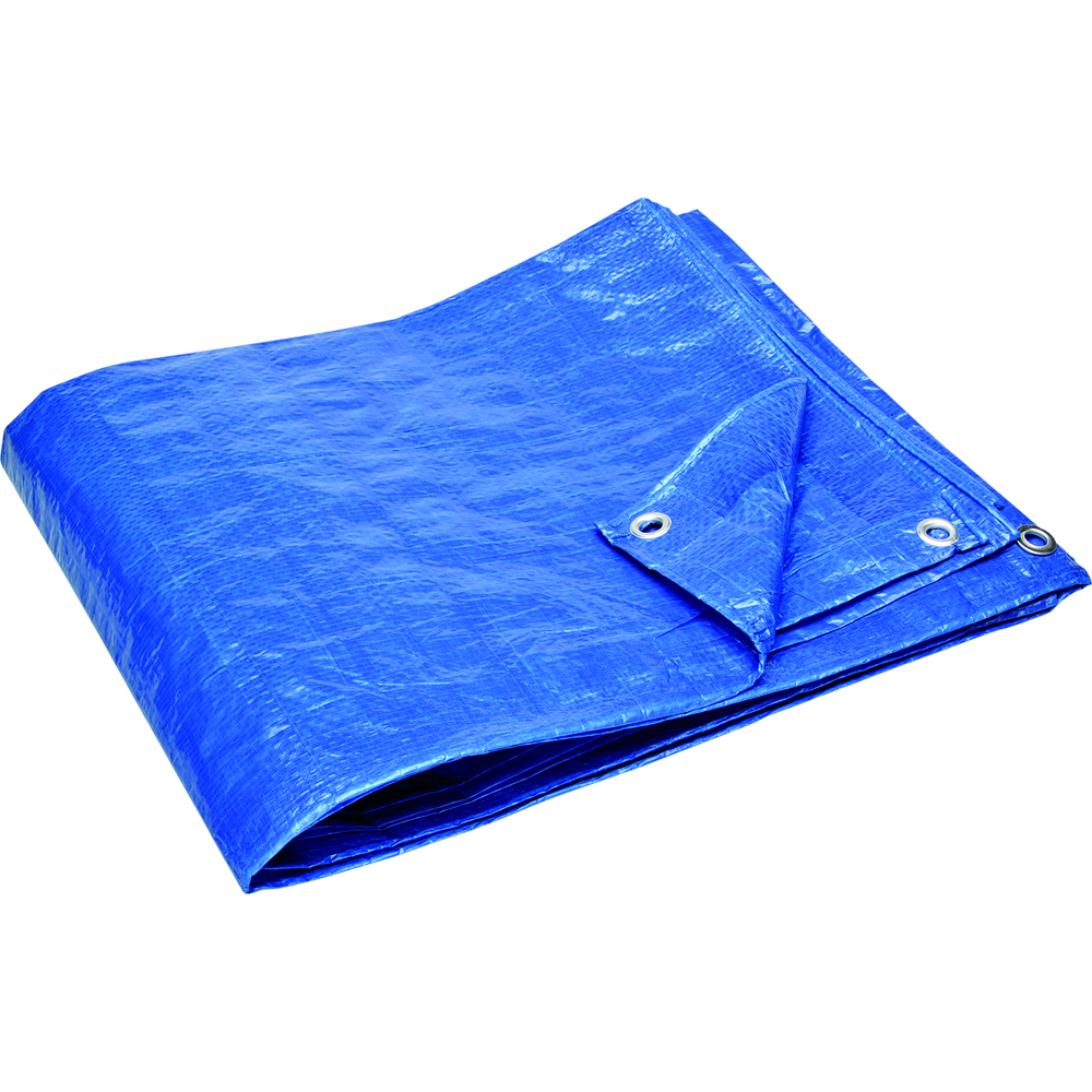 Bâche de protection tissée à oeillets de 4 m par 5 m - NESPOLI - 190641