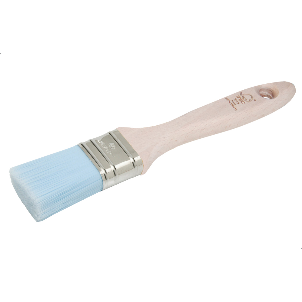 Brosse plate épaisse spécial arcylique n°60 en Fillpro manche bois - NESPOLI - 19255 60