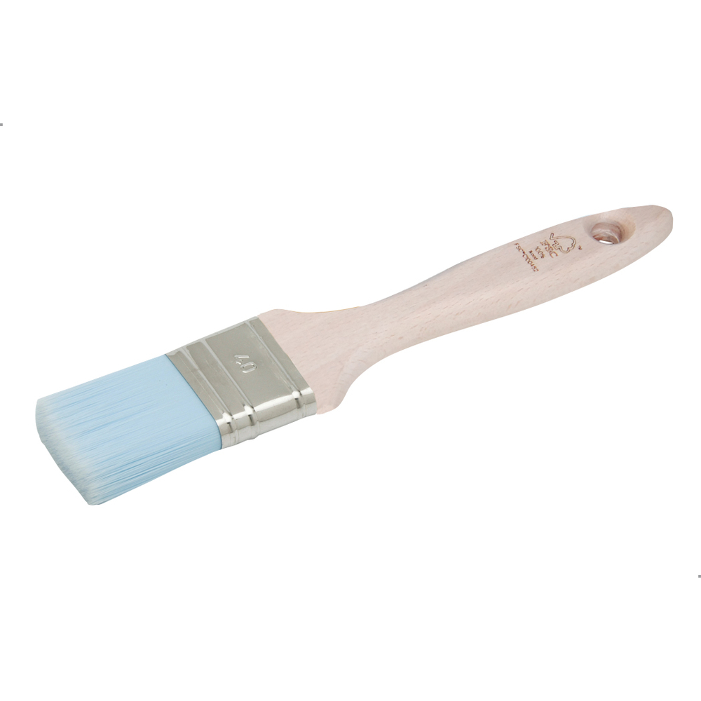 Brosse plate moyenne spécial arcylique n°40 en Fillpro manche bois - NESPOLI - 194240