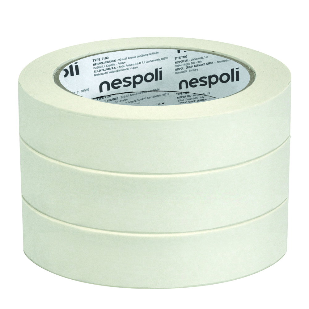 3 rubans de masquage Hot Melt L.25m x l.50mm - NESPOLI - 194672