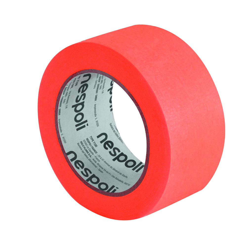 Ruban de masquage en PVC orange L.50m x l.33mm - NESPOLI - 194787