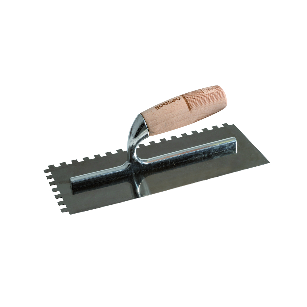 Platoir à colle Prestige acier 12x28cm manche bois FSC - NESPOLI - 195105